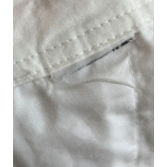 COLUMBIA PFG Shorts Womens Cotton Stripe Blue White Size 6‎ x 6" Casual Mid Rise - Picture 4 of 10